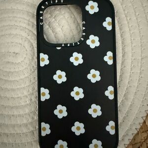 Casetify Black and White Floral Phone Case